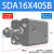 SDA16小型气动薄型气缸外牙SDA16*10X15X20X25X30X40X60-SB SDA16X40SB 推力10公斤