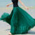 隐藏的花沙滩裙女海边度假长裙裙2020夏季新款波西米亚八米大摆半身裙雪纺 黑色 S 身高153-158