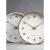 星舵MJK北欧客厅挂钟绿色简约木质创意时尚钟表家用时钟摆件挂表 蓝色有秒针 10英寸