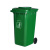 超宝（CHAOBAO）B-002 环卫酒店物业大号带盖垃圾桶 100L绿色