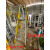 装修玻璃纤维登高工程折叠铝合金扶手围栏电工绝缘阁楼平台梯 GAE-03玻璃纤维平台梯（含网，轮，踢脚板）