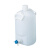 带龙头圆形瓶龙头瓶HDPE带把手下口瓶储存桶10L/20L  （4-5333系列） 4-5333-02	20l带窄口龙头
