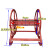 喷雾器打机100米卷管架软管收管架农用高压电镀打管架水管架 新款红色加厚200米绕管架裸架