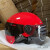 摩托车头盔碳纤维3认证电动车半盔男女通用防嗮四季透气卡其色 白色3C款 茶色镜片