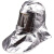 铝箔防火耐高温头罩1000度隔热服面罩帽子钢厂冶炼锅炉前工用 透明面屏铝箔头罩 不含安全帽
