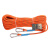 高空作业安全绳国标耐磨套装户外安装空调作业保险登山绳子带挂钩 RL162直径12mm橘色20米