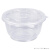辰至尚品一次性塑料碗批发圆形餐盒冰粉碗饭盒透明外卖带盖汤碗打包盒 300规格碗300ML 50套【带盖】