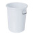 酌影 加厚塑料水桶圆桶 工业储水圆桶餐厅厨房泔水桶大号垃圾桶 白色60L无盖	