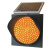 太阳能LED警示灯300交通信号灯黄闪灯 红慢灯十字路口学校警示灯 400黄闪灯顶配双大电池