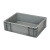 晟储 物流箱EU箱储物箱加厚塑料储物盒欧标周转箱 400×300×120mm 灰色
