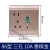 86型空调漏电保护器插座带漏保开关10a16A电专用保护器 10A五孔带漏电保护【金色】(10个)