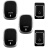 卡佳斯K01无线门铃家电子数码音乐铃 远距离遥控老人服务呼叫器 二拖三黑色(按钮2+主机3)