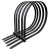 卡夫威尔丨黑色自锁式尼龙扎带大号加长带捆扎带 （100支装 ）； 3.6*300mm