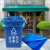 威佳彩色环卫分类垃圾袋加厚厨余垃圾袋平口塑料袋 蓝色80*100cm50只【适用80L桶】