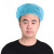 利力维特江固一次性帽子 加厚无纺布头套 美容防尘圆帽 蘑菇帽 工作防护帽 白色100只/包