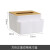 宏卿馨简约桌面纸巾抽纸盒家用餐厅茶几遥控器分隔抽纸盒礼品广告logo 圆形白色
