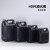 加厚黑色塑料桶密封遮光化工原料方形空桶2/3/5/6/10L升 1L方瓶黑色65个装大包