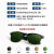 HKNA焊工防护眼镜电焊防烤脸打眼强光护目镜玻璃打磨切割焊接墨镜 J02浅绿色眼镜眼镜盒眼镜布