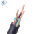 凌志 电线电缆 国标4芯橡套线软芯橡胶线 YZ 3*6+1*4 100米