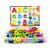 格炫维英文字母磁力拼图26个英文字母数字磁力贴磁性冰箱贴拼图儿童 标准大写字母（盒装）