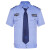 保安制服工作服夏装男女新式物业安保短袖衬衣夏季蓝色保安服工装 白长上衣 4XL