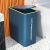 垃圾桶家用卫生间厕所带盖大容量卫生桶桶放纸桶网红简约夹缝 10L深蓝激活夹缝空间