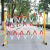 维诺亚玻璃钢伸缩围栏可移动绝缘管式围挡幼儿园交通隔离电力施工防护栏 黑黄 1.2*5米