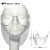 悦常盛新透明口罩款隐形塑料透明口罩防飞沫防护罩PVC口鼻罩香港TVB面 透明长款1只装_无彩盒