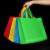 易工鼎 无纺布手提袋 环保购物袋 广告包装袋 立体竖款25*35*10cm（10个）颜色随机yjy09116