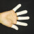 指套一次性乳胶美容纹绣手指套无尘无粉米黄色/白色拇指套 米黄400克（个数约630个左右）