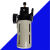 气动气源处理调压阀二联件BFC2000气压表空压机油水分离器过滤BFR BFC4000铁壳+PC8一04