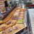 元族超市冷柜垫板底层陈列保鲜柜生鲜水果熟食柜三层展示架子猪肉托盘 原木色45*30 +支脚