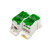 亮才 DLFJ0036 UKK导轨式单极分线盒 一进多出大功率导轨式接线盒端子 UKK160A分线盒-绿色