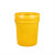 威佳广口桶20L带盖油漆桶加厚涂料桶pp包装塑料桶白色 黄色20L