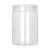 定制适用铝金盖塑料罐pet级空密封瓶子加厚透明广口瓶坚果花茶包装桶 6.5*12cm 21g 铝金盖 10个