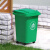 30L50L垃圾分类垃圾桶带盖家用商用四色户外垃圾箱厨余可回收物4不含税运 50L加厚桶投放标-灰无轮 +1卷8