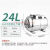 水锤泵自吸泵不锈钢压力罐全自动增压泵1L2L5L19L24L气压罐储水气 24L卧式不锈钢压力罐 1寸外丝32
