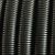 黑色PVC防火阻燃塑料波纹管电线电缆穿线软管电工绝缘套管可开口 国标AD32-25米加厚型 外径32内