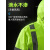 反光雨衣雨裤套装男款两件式加厚身防暴雨交通环卫工人 300D萤光绿上衣+黑裤子 XL