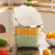 NSYCA沥水篮双层加厚透明洗菜盆厨房家用客厅多功能洗水果蔬菜篮 中号 绿色