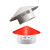 清笒PVC防雨帽屋顶外墙油烟机排气风帽罩 5件起批160-200-250通用防雨帽白顶