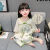 迪士尼1-15岁儿童睡衣薄款家居服宝宝夏款套装冰丝中国中式女童夏季女孩 绿色熊猫睡衣 80 码
