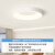豪华客厅大灯吸顶灯超薄天花板主卧室吊灯具全屋套餐现代简约大气 中空圆30厘米白光-38瓦