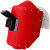 嘉博森红钢纸电焊面罩焊工全脸防护安全帽式焊接面罩隔热耐高温焊帽 面罩配白帽送2片透明2片9号镜片 可视铁窗翻盖