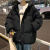 奢曼莲Bee oe18-24岁高中生大学生男生穿的棉袄港风小众棉衣男宽松面包 黑色 高质量 m
