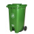 户外垃圾桶商用物业大容量分类带盖脚踏环卫桶垃圾箱厨房餐饮 80L加厚带轮不带脚踏(黑灰色)