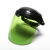 京之果电焊面罩PC烤全脸隔热轻便头戴式防打眼氩弧焊气防护面具焊帽神器 绿色面罩