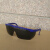 LISM定制护目镜防飞溅防风沙安全透明防护眼镜 劳保眼镜 工作护目镜 蓝边眼镜