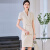 特洛曼夏季销售接待工作服西装套装女短袖薄款职业装女装两件套杏色