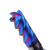 65度钨钢铣刀硬质合金铣刀4刃不锈钢专用刀加长CNC蓝色涂层立铣刀 20*45*20D*100L